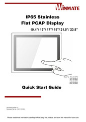 Winmate R17L100-SPA1 Quick Start Manual