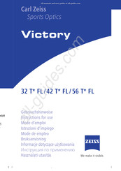 Zeiss Victory 56 T* FL Instructions For Use Manual