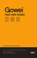 Gowei G1pro Operation Instructions Manual