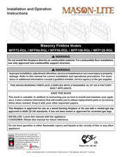 mFi MASON-LITE MFP72-RGL Installation And Operation Instruction Manual