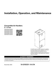 American Standard A5AHV003A1B30AA Installation, Operation And Maintenance Manual
