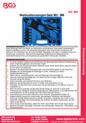 BGS technic 404 Instruction Manual