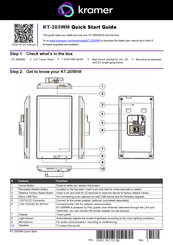 Kramer KT-205WM Quick Start Manual