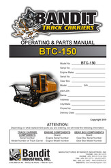 Bandit BTC-150 Operating Instructions Manual
