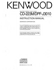 Kenwood DPF-J3010 Instruction Manual