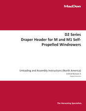 MacDon D225 Unloading And Assembly Instructions
