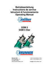 Brunner anliker GSM 5 Operating Manual