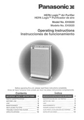 Panasonic HEPA Logic EH3020 Operating Instructions Manual