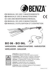 benza BO 06L Use And Maintenance Manual