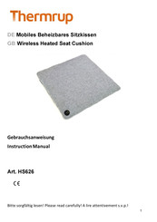 Thermrup HS626 Instruction Manual