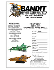 SMORACY Bandit Beast Recycler Operating Instructions Manual