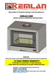 Kemlan CUBE Installation & Operating Instructions Manual