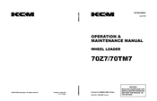 KCM 70Z7 Operation & Maintenance Manual