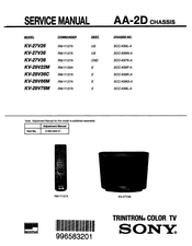 Sony TRINITRON V-29V36C Service Manual