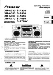 Pioneer XR-A660 Operating Instructions Manual