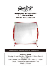 Rawlings SL82BB2014 Assembly Instructions Manual
