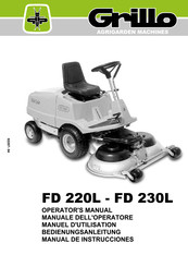 Grillo FD 220L Operator's Manual