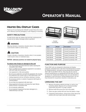 Vollrath HDCCV-60 Operator's Manual