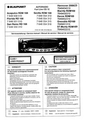 Blaupunkt Biarritz RDM169 Service Manual