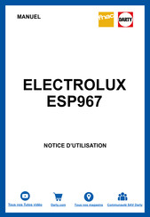 Electrolux ESP967 Instruction Book