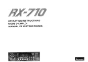 Sansui RX-710 Operating Instructions Manual