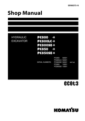 Komatsu PC800SE-8 BACKHOE Shop Manual