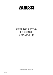 Zanussi ZFC 60/30 LE Instruction Booklet