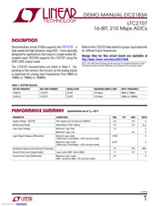 Linear Technology LTC2107 Demo Manual