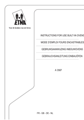 ETNA A 3567 Instructions For Use Manual