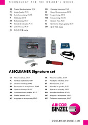 Abicor Binzel ABICLEANER Signature set Operating Instructions Manual