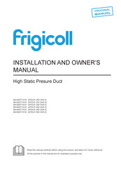 Frigicoll KPDUF-280 DN5.0 Installation And Owner's Manual