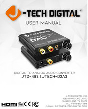 J-Tech Digital JTECH-D2A3 User Manual