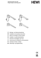 Hewi 802.50.451 Series Installation And Operating Instructions Manual