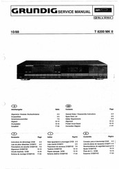 Grundig T 8200 MK II Service Manual