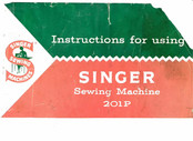 Singer 20-1 Instructions For Using Manual