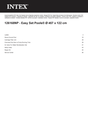 Intex Easy Set Pools 126168NP Owner's Manual