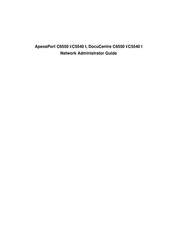 Xerox DocuCentre C5540 I Network Administrator's Manual