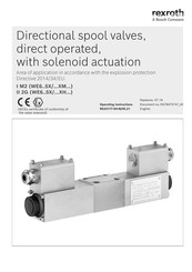 Bosch rexroth WE6 5X Series Operating Instructions Manual