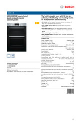 Bosch MBS133BR0B User Manual And Installation Instructions