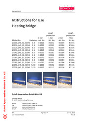 Scholl 27170 D/HS Instructions For Use Manual