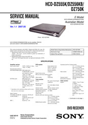 Sony HCD-DZ555K Service Manual