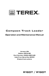 Terex R190T Operation And Maintenance Manual