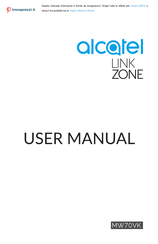 Alcatel LINKZONE MW70 User Manual