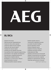 AEG BL18C6 Original Instructions Manual