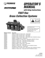 Ferris 5600057 Operator's Manual With Setup Instructions