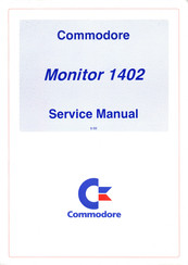 Commodore 1402 Service Manual
