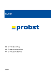 probst EL-SDH Operating Instructions Manual