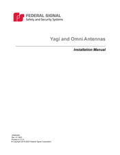 Federal Signal Corporation OMNI-7 Installation Manual