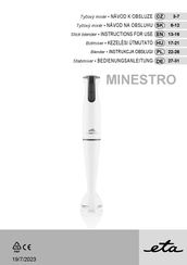 eta MINESTRO Instructions For Use Manual