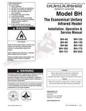 Roberts Gorden GordonRay BH-150 Installation, Operation & Service Manual